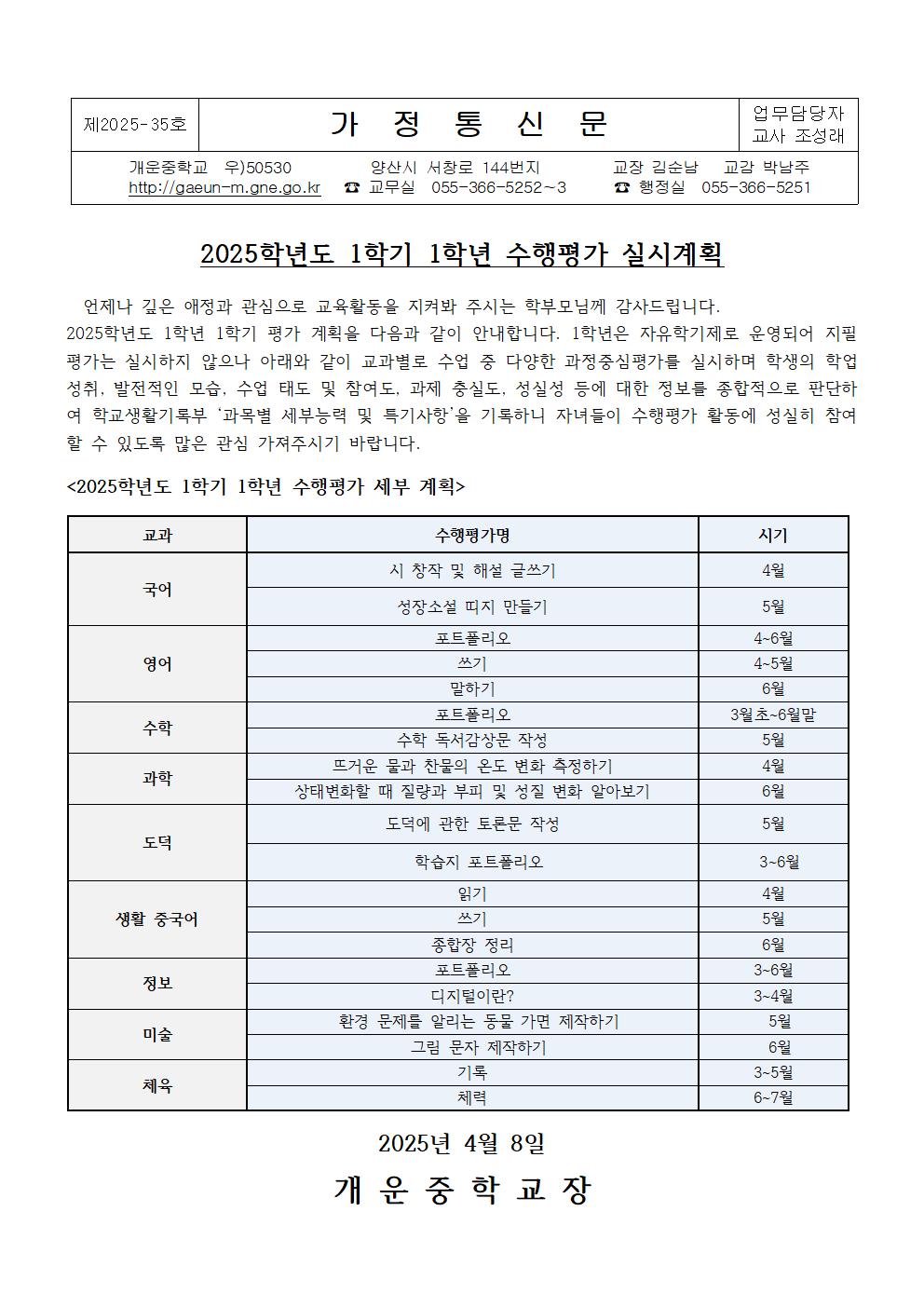 2025학년도 1학기 1학년 수행평가 안내001.jpg